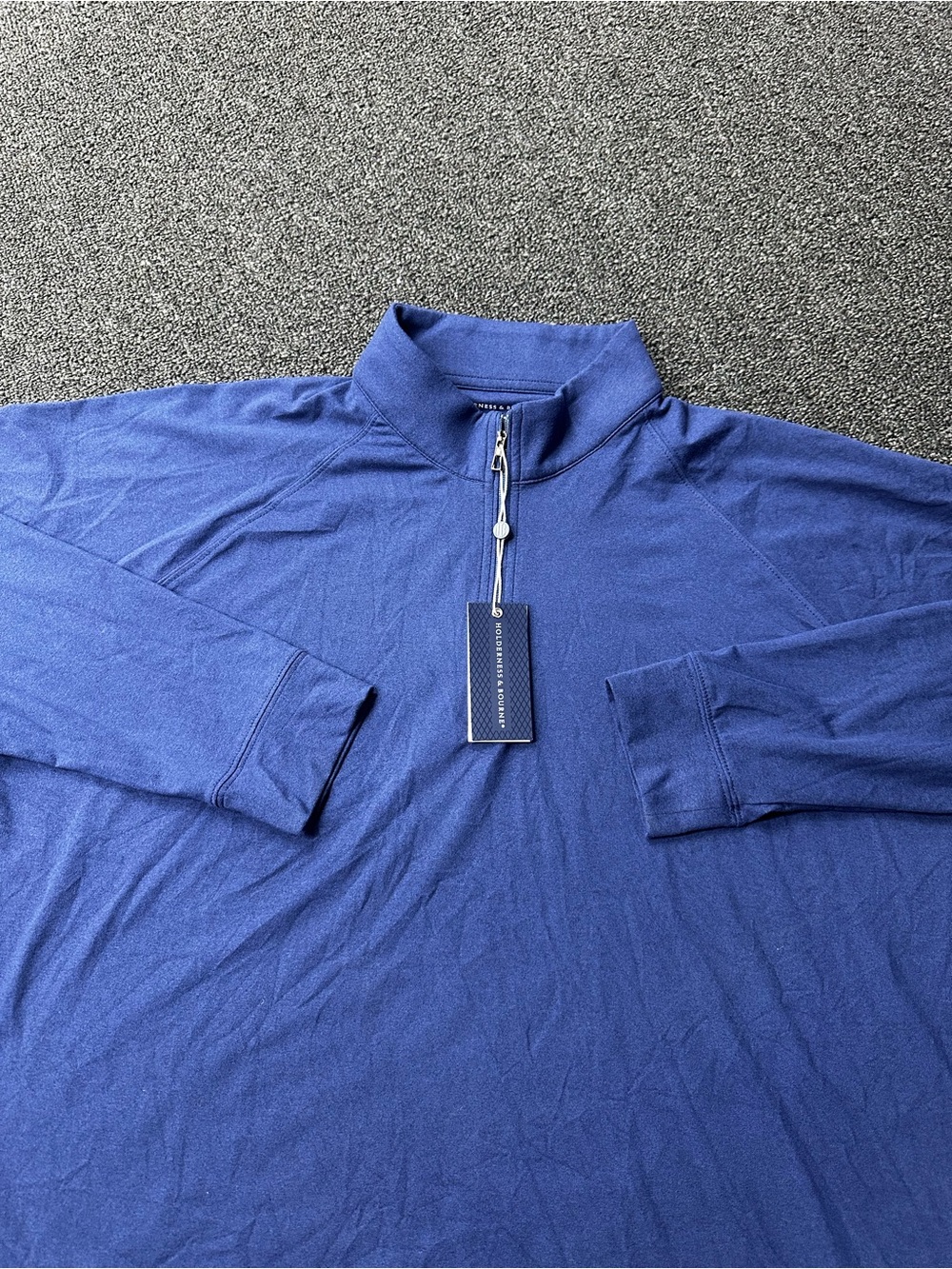 Holderness & Bourne The Westland Pullover Blue XL Tailored Fit- NWT